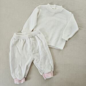 Vintage Knit Sweater & Pants Set 6-9 months